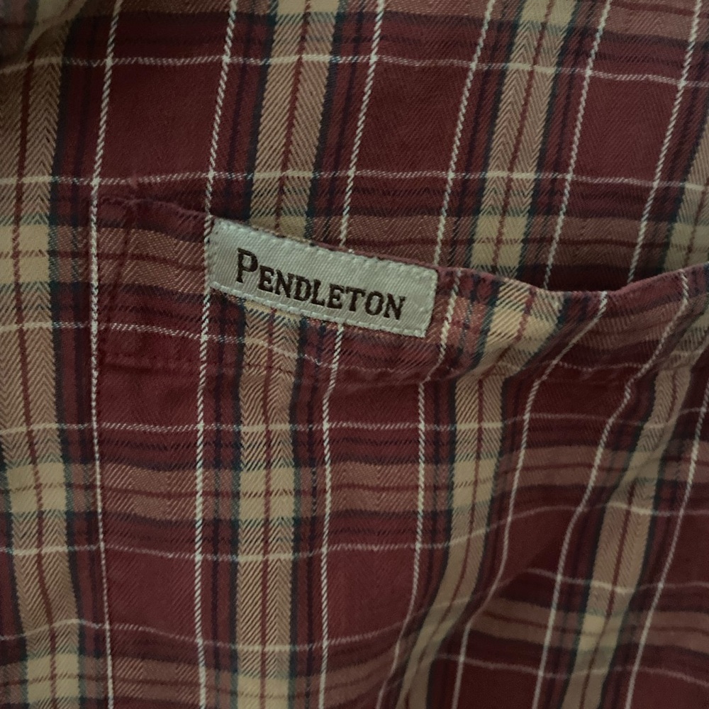 Vintage Pendleton Mens Button Down Plaid Shirt - image 2